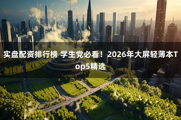 實(shí)盤配資排行榜 學(xué)生黨必看！2026年大屏輕薄本Top5精選